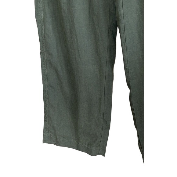 ATHLETA LINEN‎ REVERIE WIDE LEG JASPER GREEN PANT SIZE 2 - Picture 4 of 10